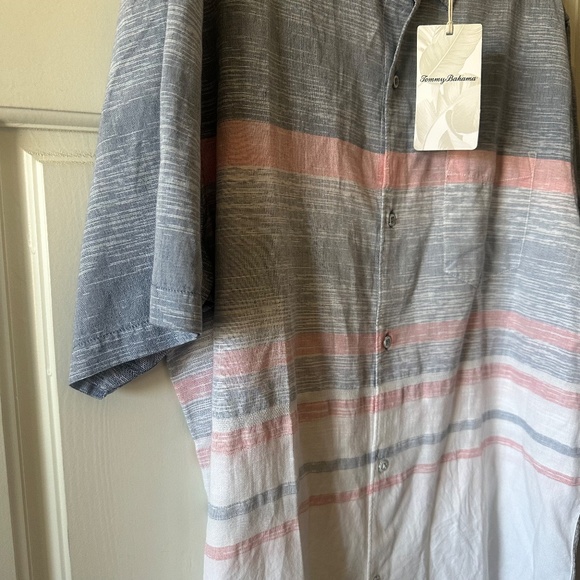 NWT - Tommy Bahama - Oceana Stripe Blue Allure Woven - Size L - Picture 7 of 10